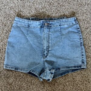 wild fable Light Blue High-Rise Denim Shorts